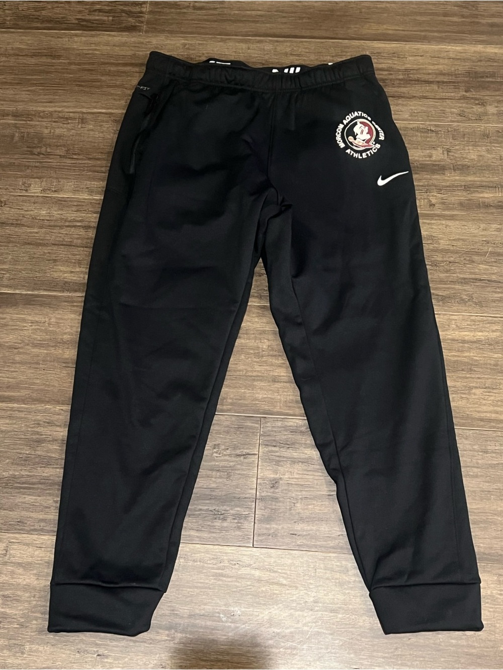 Men’s NEW with tag FSU logo black Nike sweatpants track pants Sz L